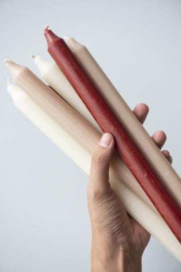 Rustic Dinner Candles - Tall - Pack of 6