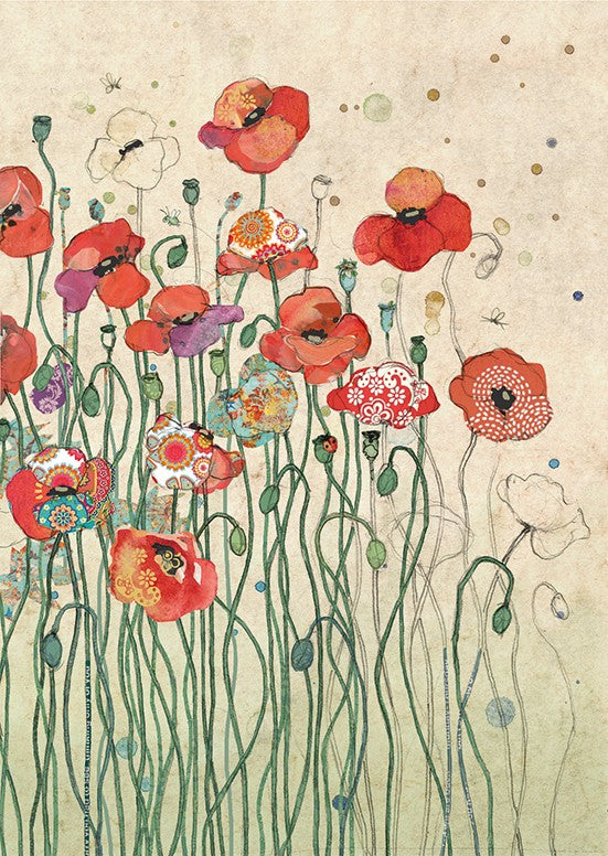 Poppy Patch - Blank Greetings card