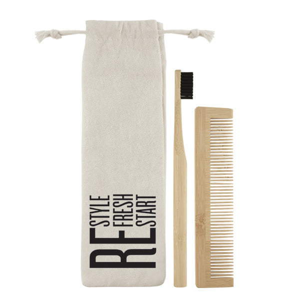 Travel set - reusable- bamboo