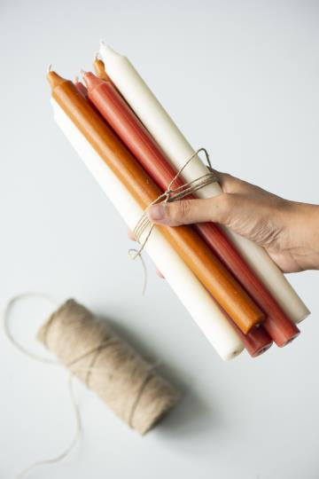 Rustic Dinner Candles - Tall - Pack of 6