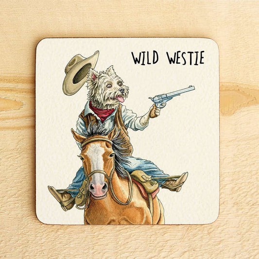 Wild Westie - Dog Drinks Coaster