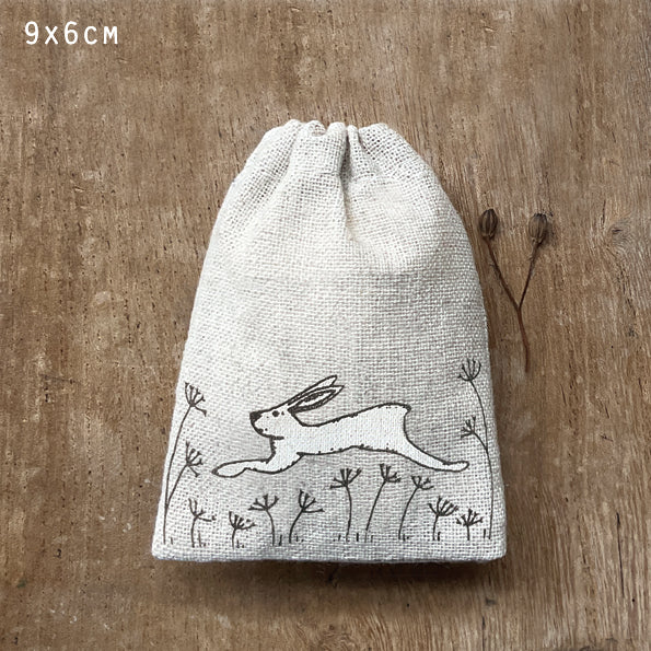 Small Drawstring Bag - Hare