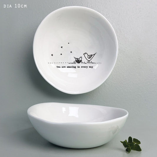 Porcelain Bowl - You’re amazing in every way