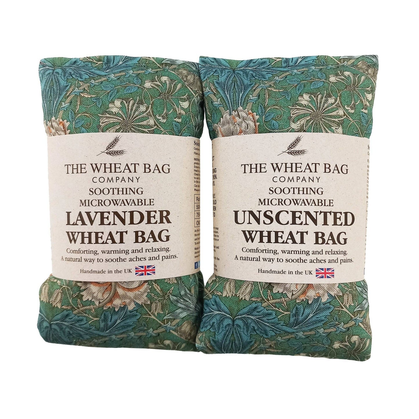 William Morris Honeysuckle Seaspray Cotton Wheat Bag: Lavender