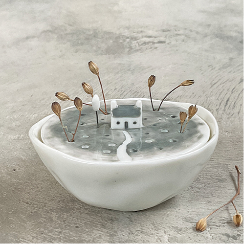 Porcelain Woodland Bud Vase