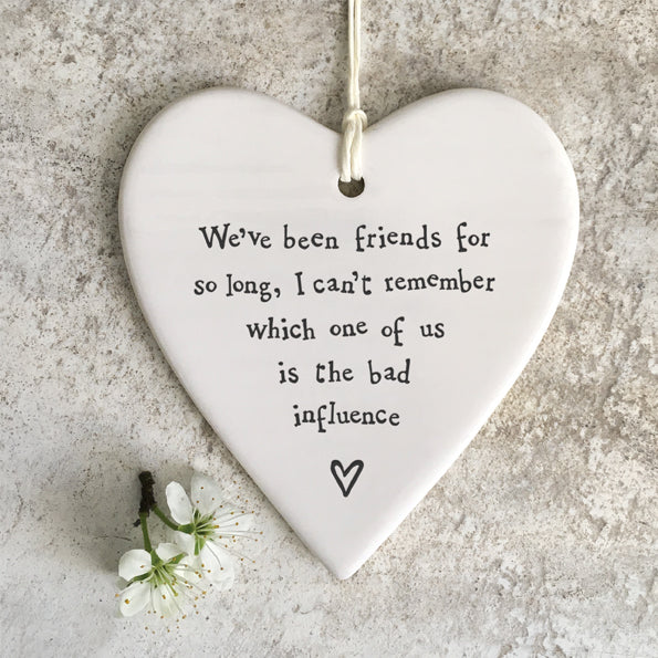 Porcelain round heart - Bad influence