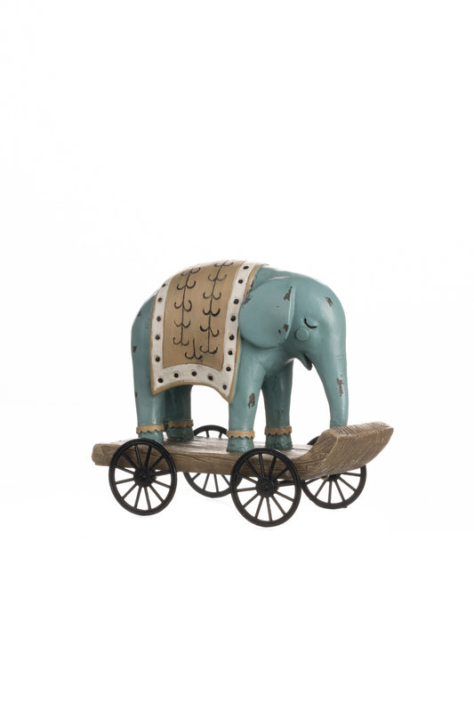 Elephant on a trolley