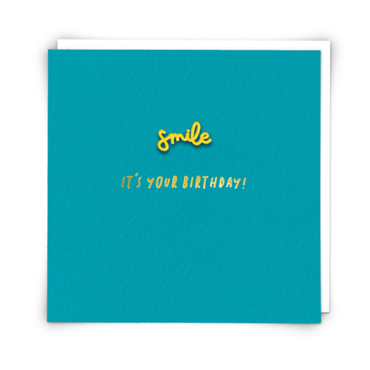 It’s your Birthday! Smile Enamel pin badge card