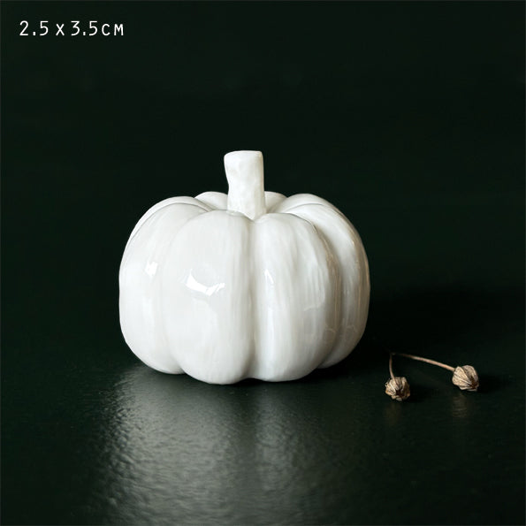 Natural white porcelain pumpkin