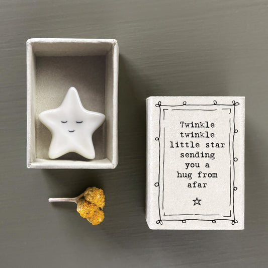 Twinkle Twinkle Little Star - Matchbox porcelain Star keepsake