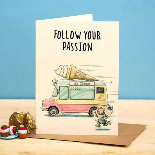 Follow your passion - card