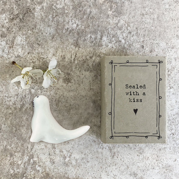 Sealed with a kiss - Matchbox porcelain Seal
