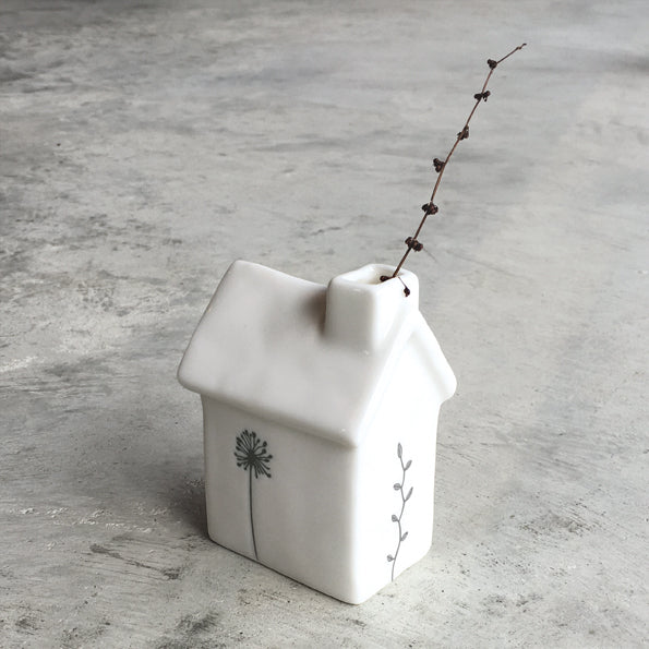 Porcelain Little House Vase