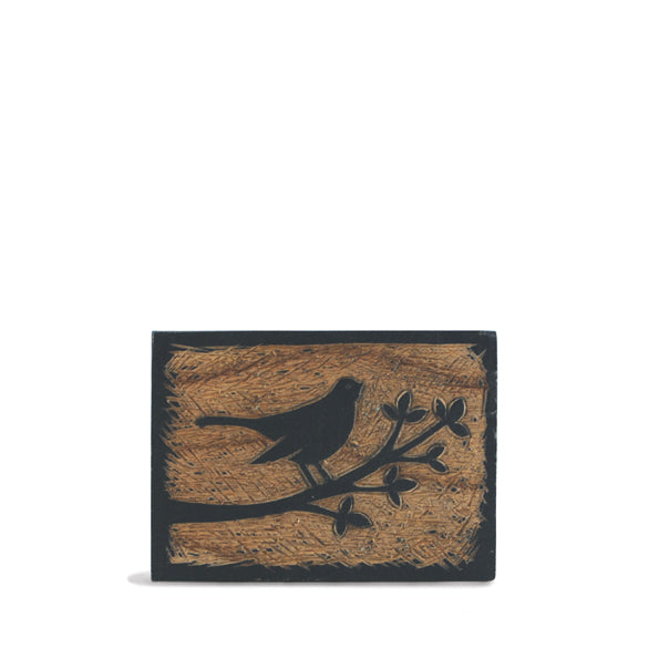 Wood Block - Blackbird