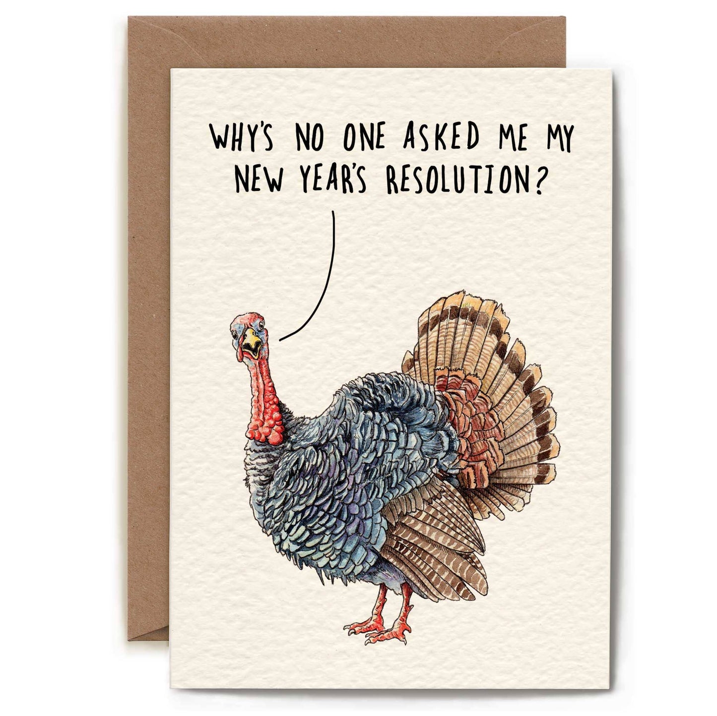 Turkey Resolution - Christmas Card - Humour