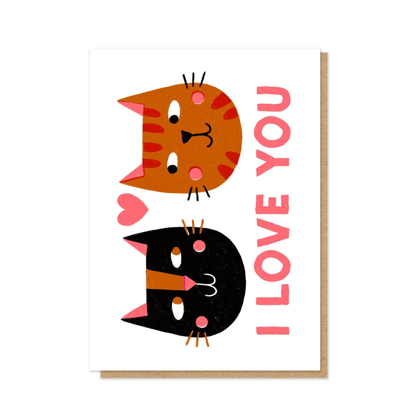 Cat's Eyes Card | Love Card | Letterpress Card