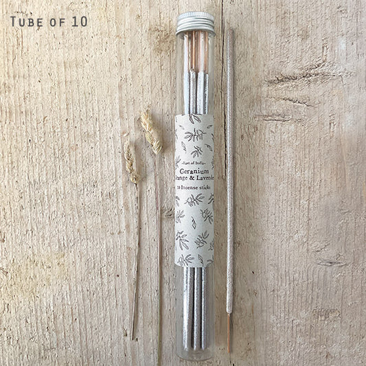 Incense Sticks- Geranium, Orange, Lavender & Ylang Ylang