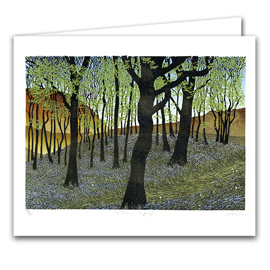 Memory of Spring Bluebell Woods - Art Card