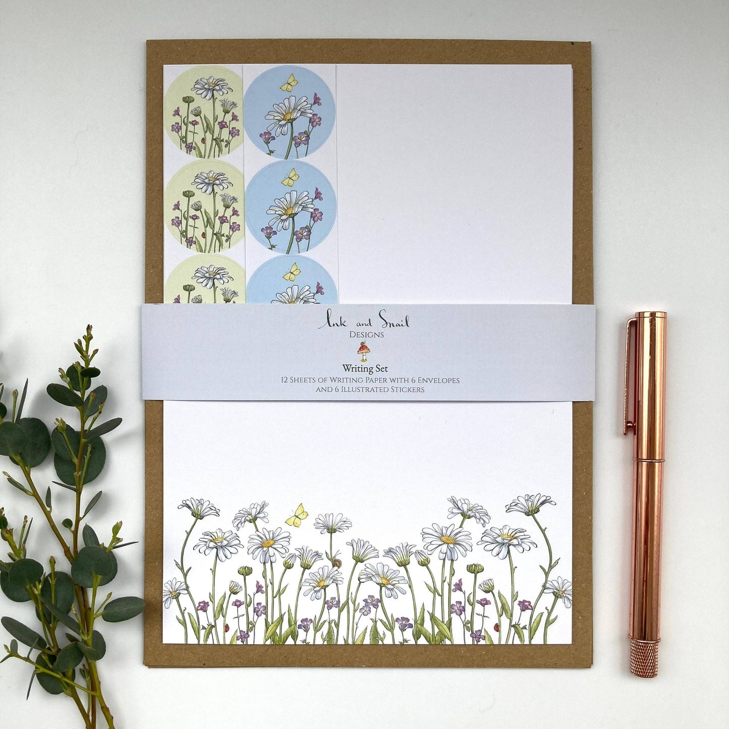 Writing Set- Daisies