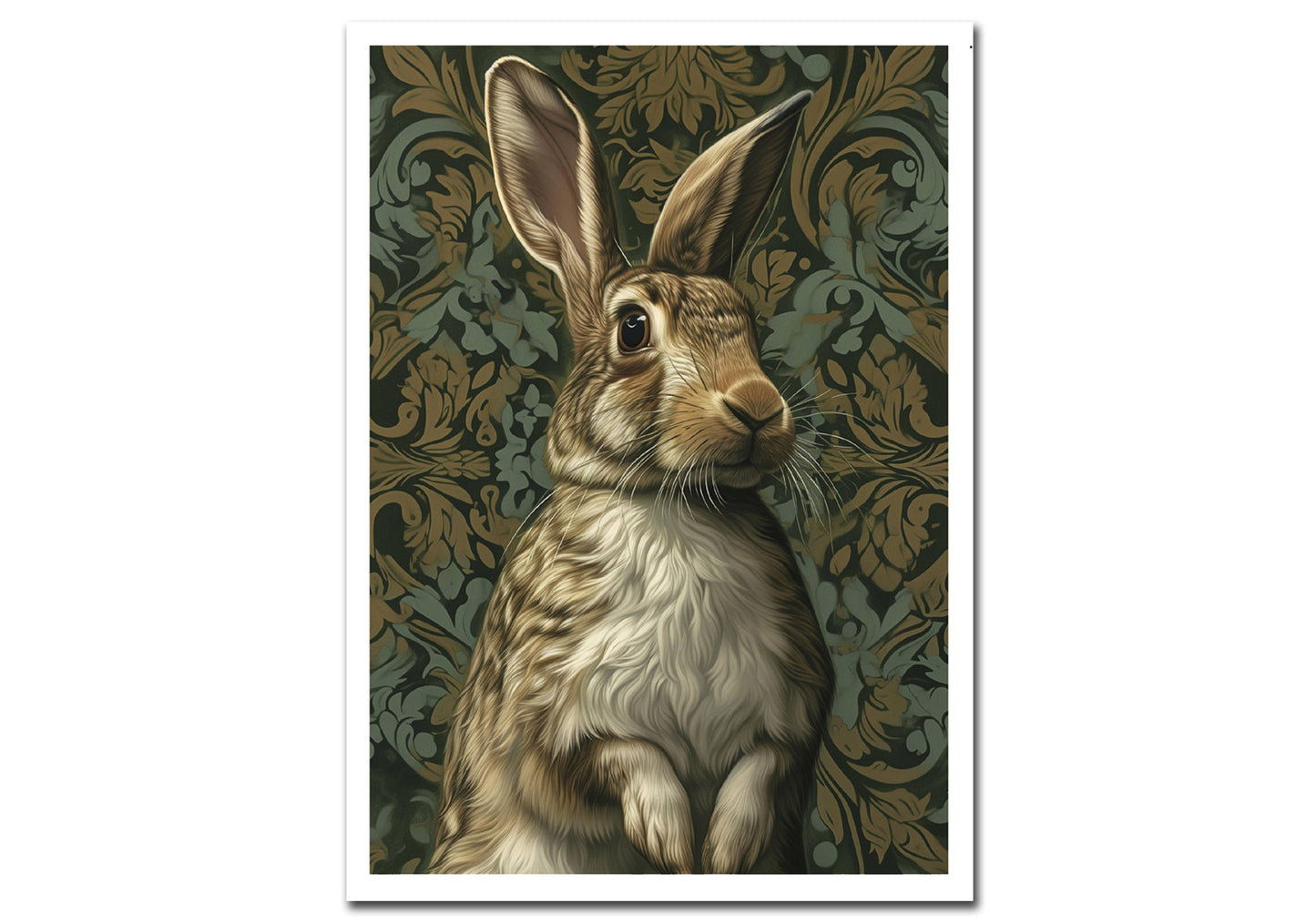 William Morris - Hare Greeting Card