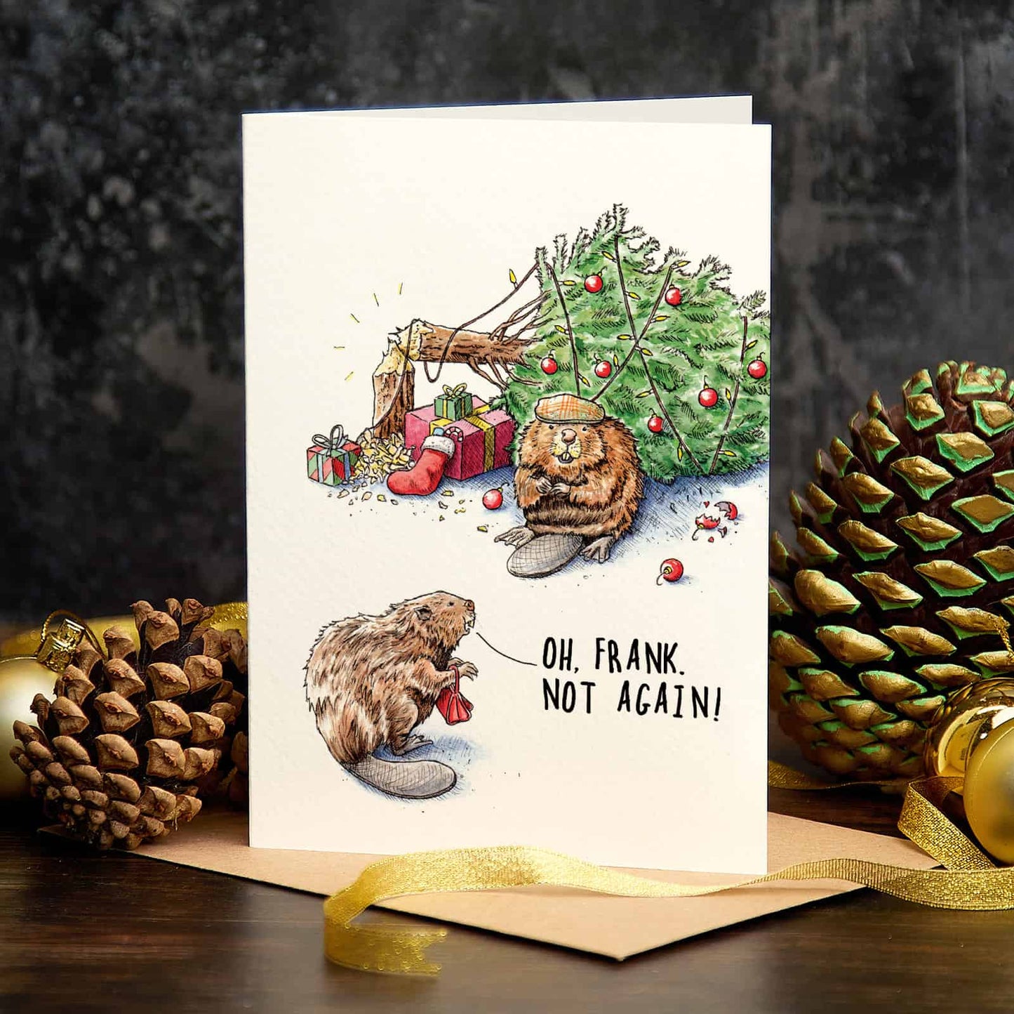 Beaver Tree - Christmas Card