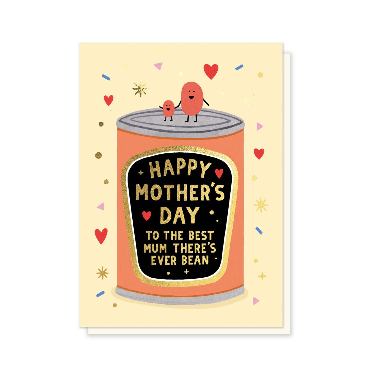 Mummy Bean Card | Mother's Day Card | Luxury Foil Card