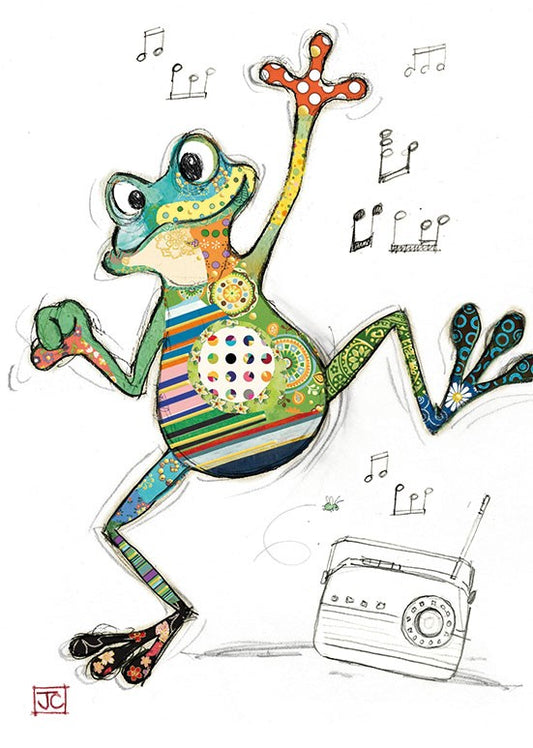 Freddy Frog - Blank Greetings card