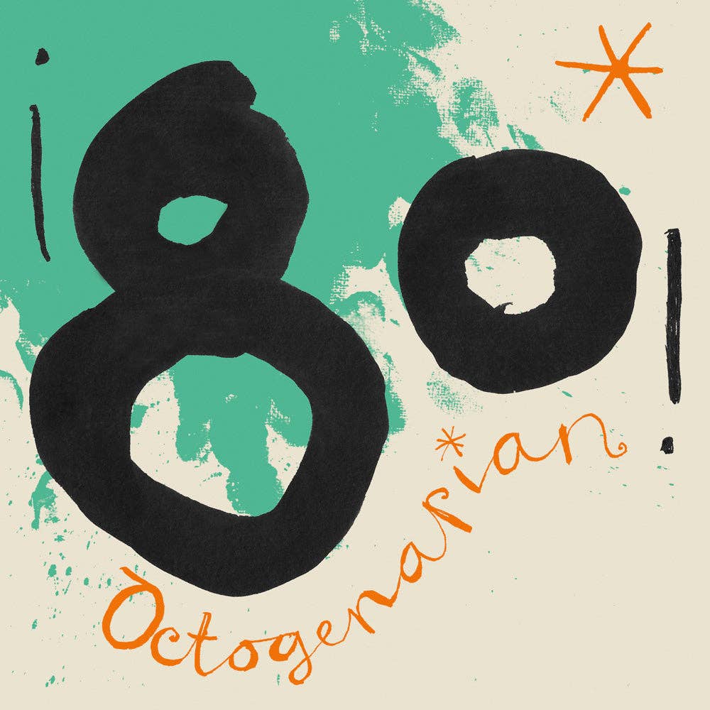 '80 Octogenarian' 80th Birthday Card