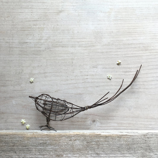 Rusty wire Bird - Small