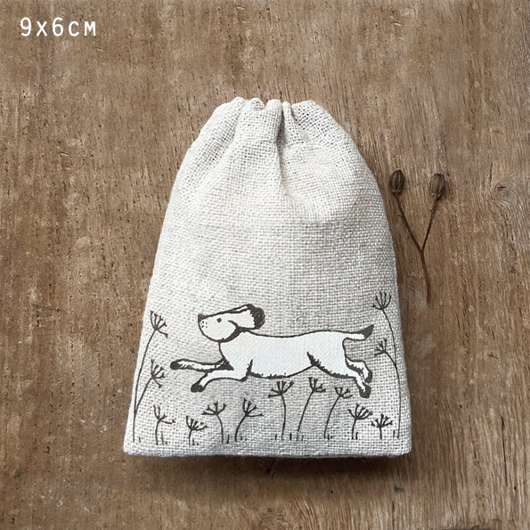 Small Drawstring Bag - Dog