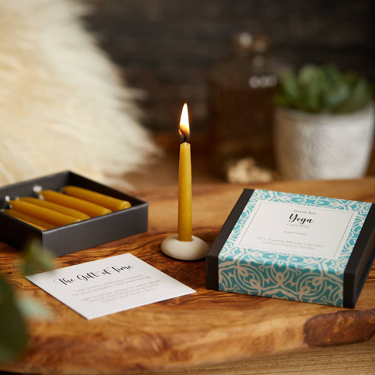 Time for Yoga candles (wrap)