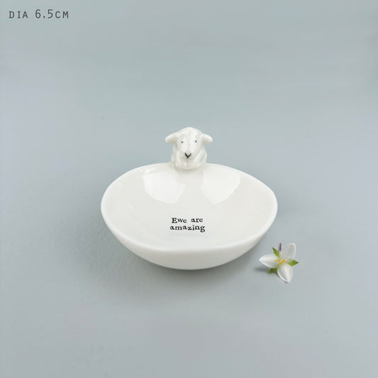 Small Porcelain Bowl - Sheep/ Ewe are amazing