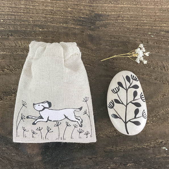 Small Drawstring Bag - Dog