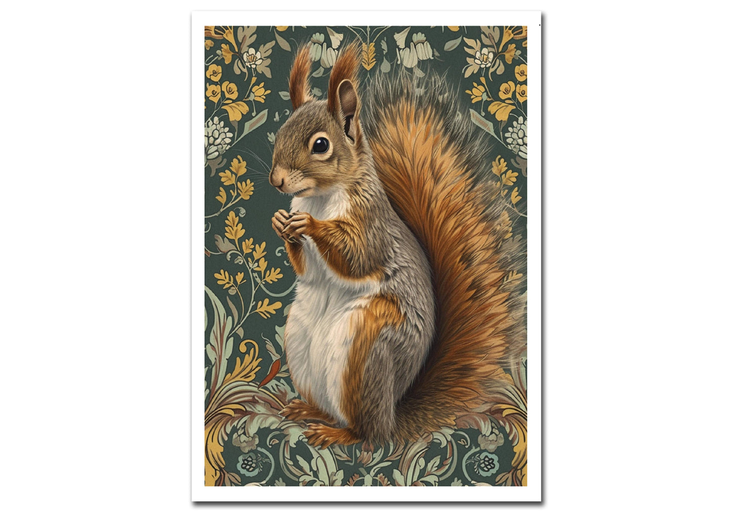 William Morris - Squirrel Greeting Card