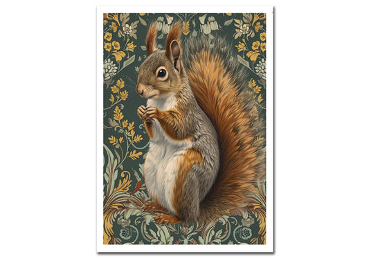William Morris - Squirrel Greeting Card