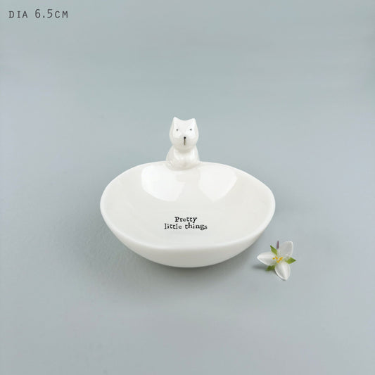 Small Porcelain Bowl - Cat/ Pretty little things