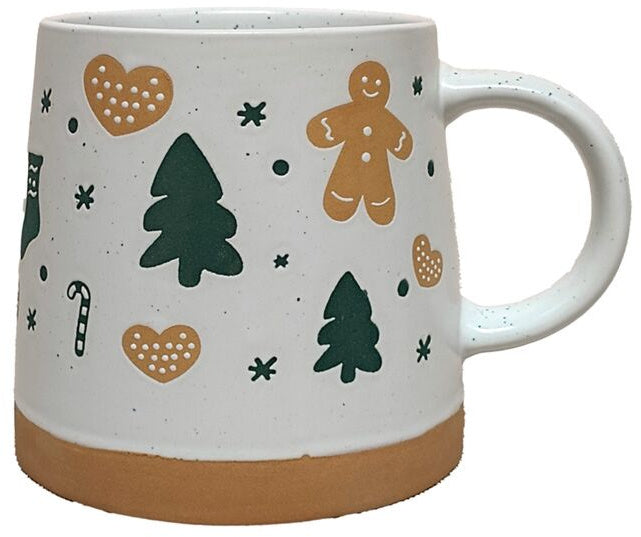 Gingerbread Christmas Stoneware Mug