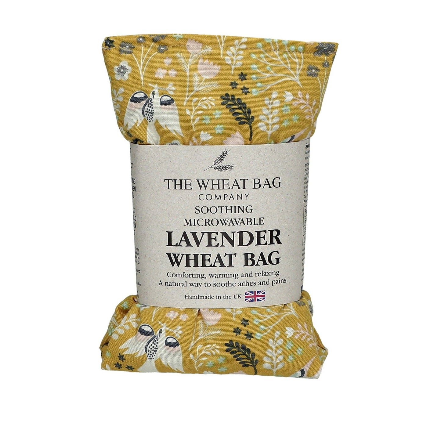 Garden Fern, Ochre Cotton Wheat Bag: Lavender