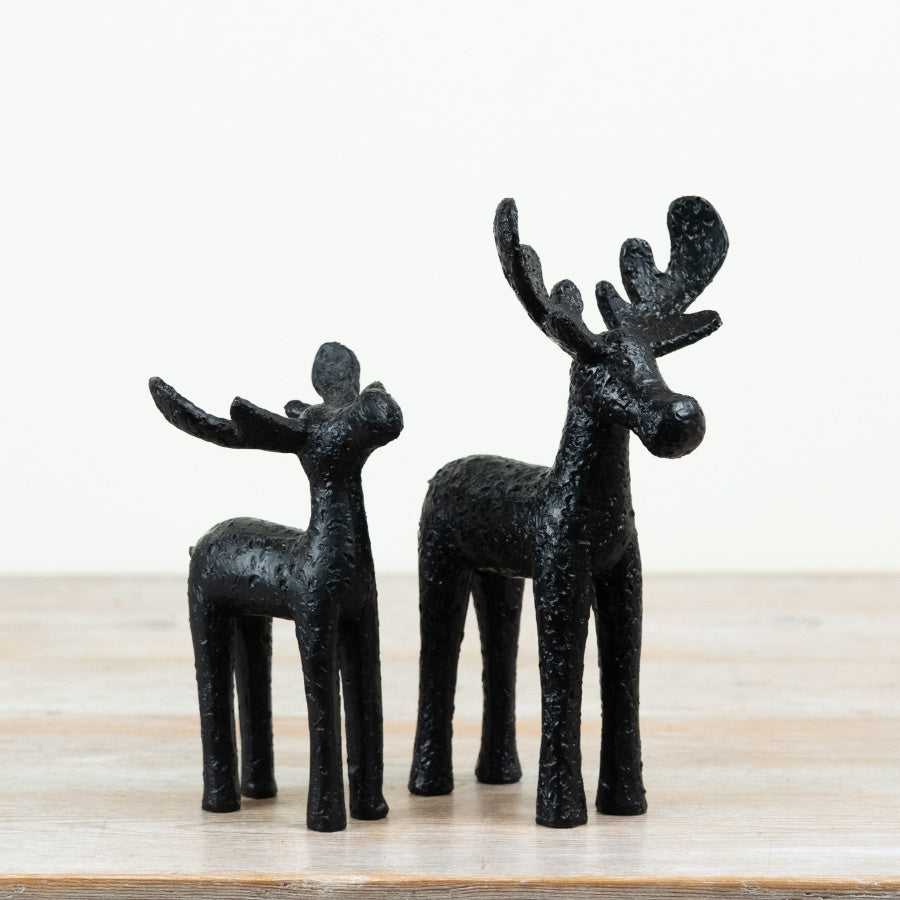 Rustic Black Stag Ornament
