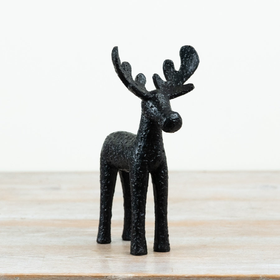 Rustic Black Stag Ornament