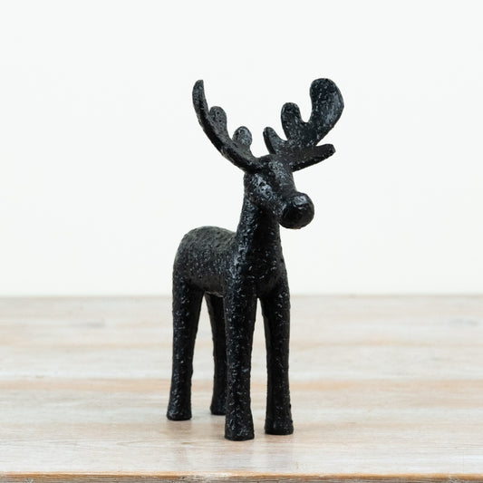 Rustic Black Stag Ornament