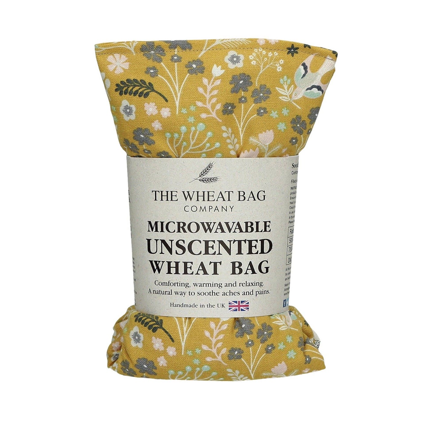 Garden Fern, Ochre Cotton Wheat Bag: Lavender