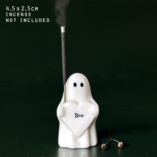 Porcelain Ghost Incense Holder - Gift Boxed