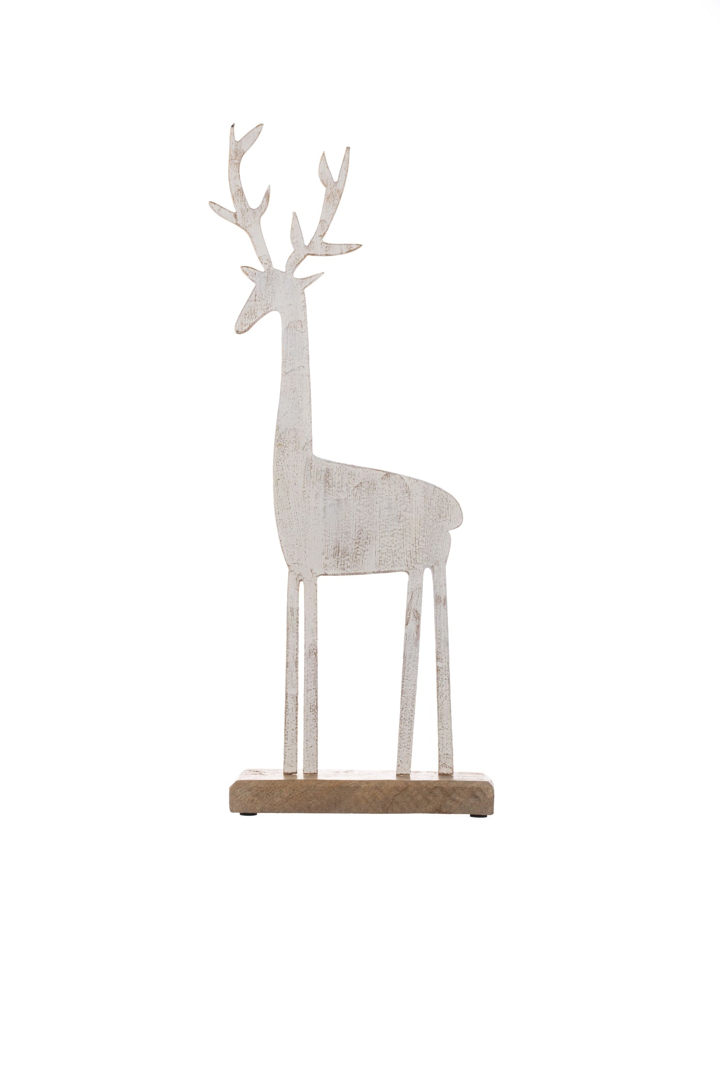 Stylised Reindeer on wooden base
