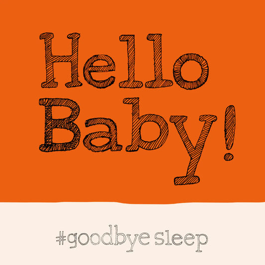 Hello Baby - greetings card
