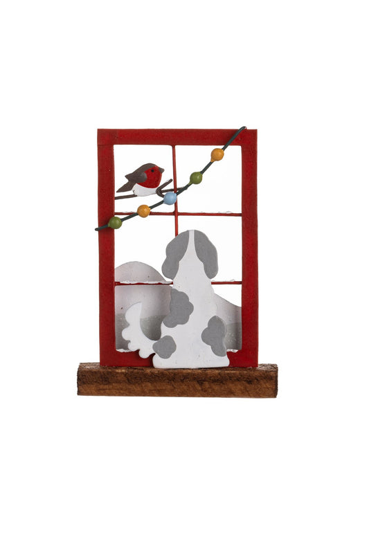 Window gazing dog - Christmas Decoration