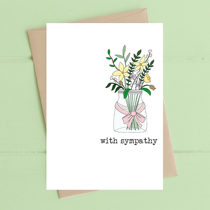 With Sympathy- Card