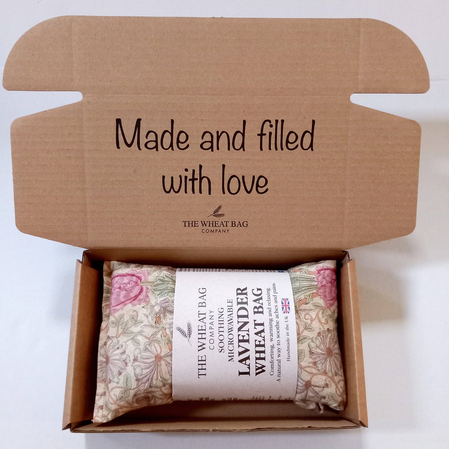 William Morris Honeysuckle Rose Cotton Wheat Bag: Lavender
