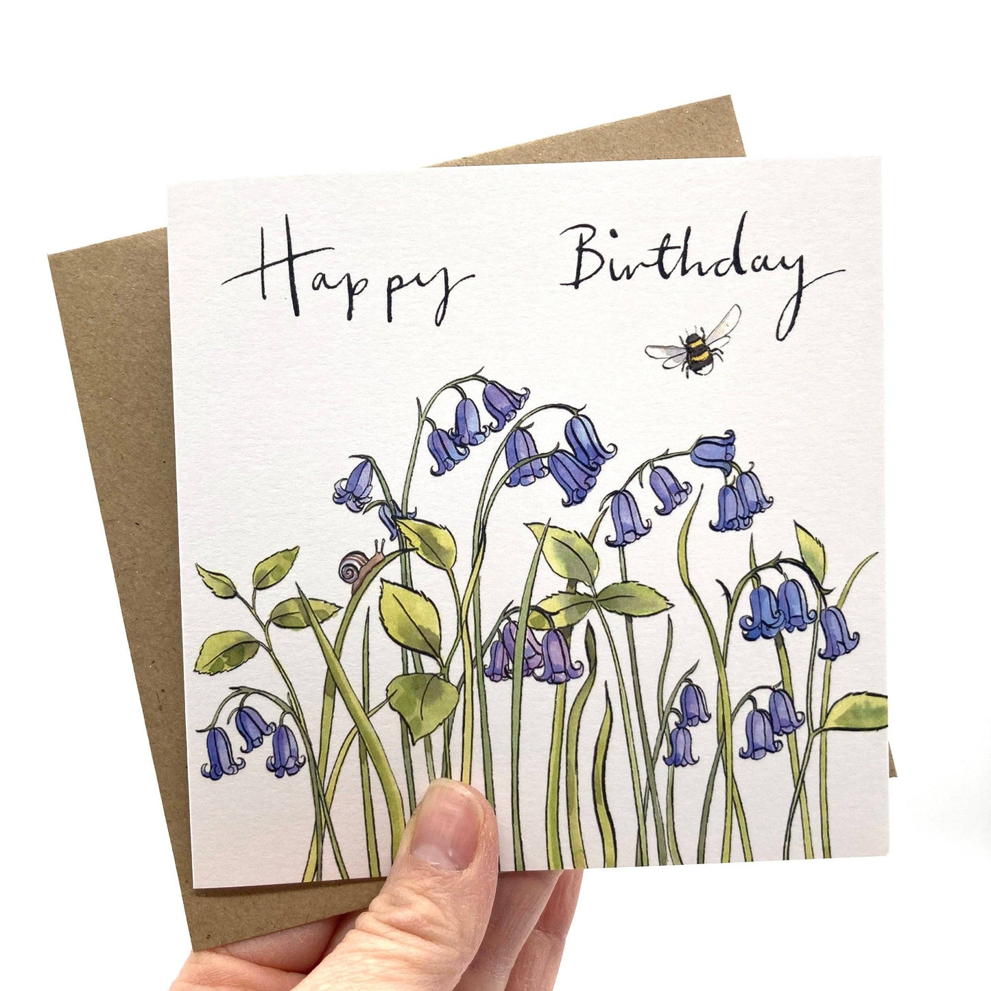 Birthday Card - Bluebells
