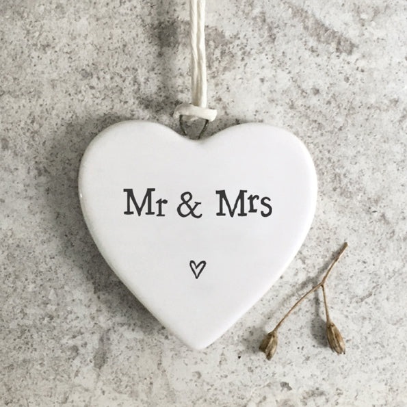 Porcelain Heart - Mr & Mrs